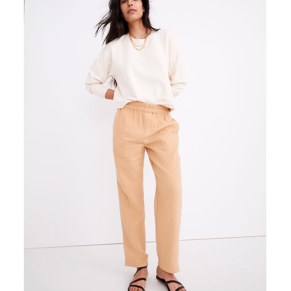 Madewell Lightspun Tapered Huston Pull-On Pants XL